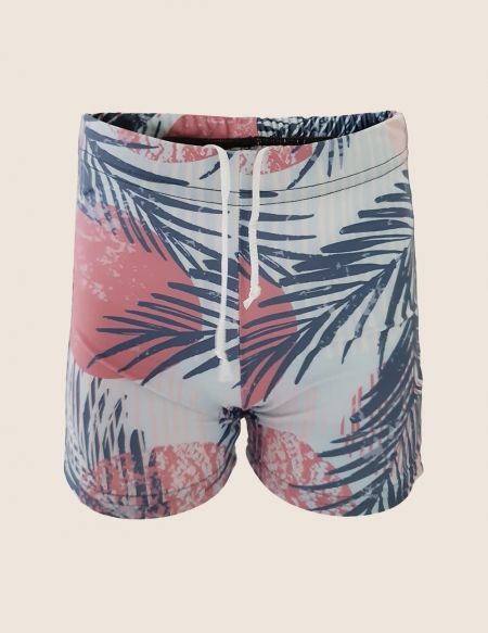 Swim shorts palm trees, anti UV boy, UPF50 +, eco-friendly