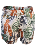 Short de bain enfant motif jungle, anti UV, écoresponsable