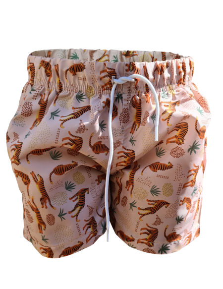 UV protection tiger swim shorts